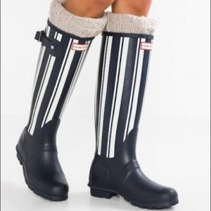 Hunter Original Garden Stripe Tall Rain Boot🌂☔️🌧